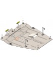 Захист двигуна, КПП до авто Lexus ES 250 2018- V-2,5і АКПП ( TM Kolchuga ) WhiteCover