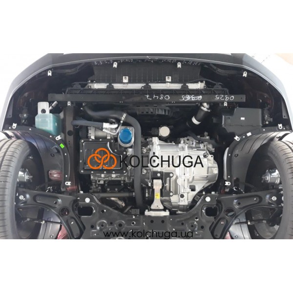 Захист двигуна, КПП, радіатора до авто Kia XCeed 2019- V-1,4T-GDi ( TM Kolchuga ) ALuOX