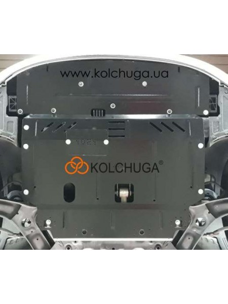 Захист двигуна, КПП, радіатора до авто Kia K3 2012-2018 V-1,6D АКПП ( TM Kolchuga ) WhiteCover