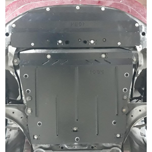 Захист двигуна, КПП, радіатора до авто Nissan Leaf II 2017- V-всі електромобіль ( TM Kolchuga ) WhiteCover