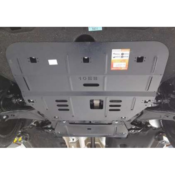Захист двигуна, КПП для авто Hyundai Santa Fe 2020-V-2,2CRDI; 2,4; (встановлюється поверх штатного захисту) ( TM Kolchuga ) ZiPoFlex