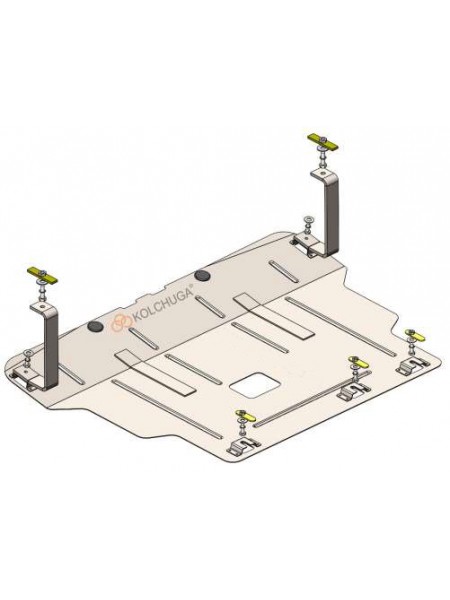 Захист двигуна, КПП для авто Hyundai Venue 2019-V-1,6і (TM Kolchuga) ZiPoFlex