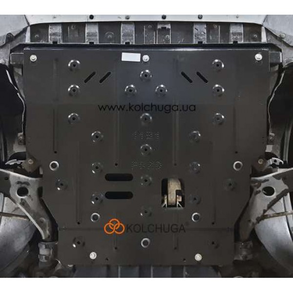 Защита двигателя, КПП, радиатора для авто Ford Escape 2012-2019 V-все кроме  2,0 EcoBoost USA ( TM Kolchuga ) WhiteCover