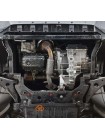 Защита двигателя, КПП, радиатора для автомобиля Ford Kuga EcoBoost 2013-2020 V-все АКПП/МКПП ZiPoFlex ( TM Kolchuga )