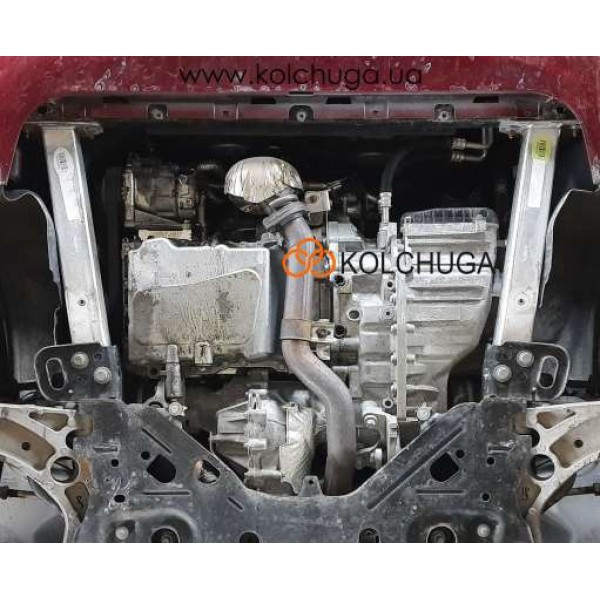 Защита двигателя, КПП для автомобиля Jeep Cherokee KL 2019- V-3,2i АКПП/кроме Trailhawk ZipoFlex TM Kolchuga