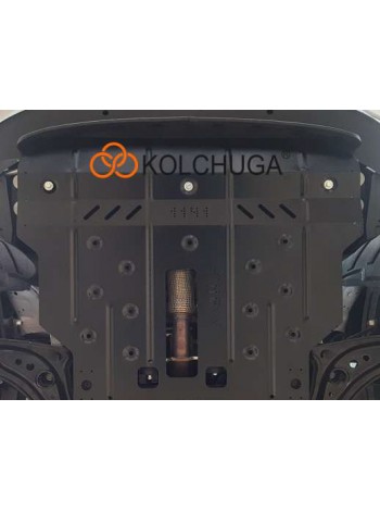 Захист двигуна, КПП до авто Chery Tiggo 2 Pro 2021- V-1.5i (109л.с.) АКПП/варіатор ( TM Kolchuga ) WhiteCover