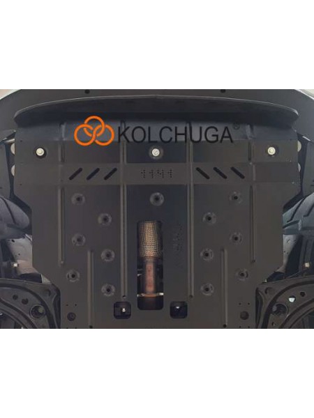 Захист двигуна, КПП до авто Chery Tiggo 2 Pro 2021- V-1.5i (109л.с.) АКПП/варіатор ( TM Kolchuga ) WhiteCover