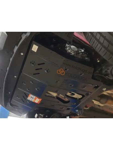 Захист двигуна, КПП до авто Chery Tiggo 2 Pro 2021- V-1.5i (106л.с.) МКПП ZiPoFlex ( TM Kolchuga )