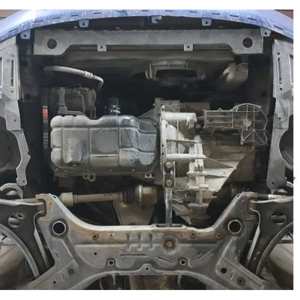 Захист двигуна, КПП, радіатора до авто Mitsubishi Colt 2004-2012 V-1,5D ZipoFlex TM Kolchuga