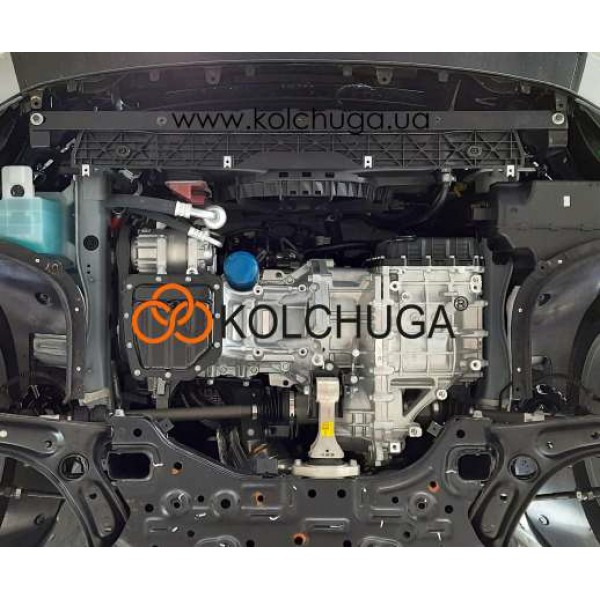 Захист двигуна, КПП до автомобіля Kia Ceed SW 2019- V-1.6i встановлюється поверх штатного захисту ZiPoFlex ( TM Kolchuga )