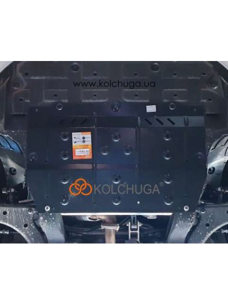 Захист двигуна, КПП до авто Jac J7 2019- V-1.5i МКПП ( TM Kolchuga ) WhiteCover