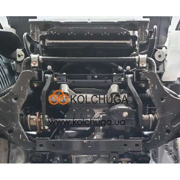 Захист радіатора, двигуна, редуктора до автомобіля Mitsubishi L200 2019- V-2,4TDI МКПП ZiPoFlex ( TM Kolchuga )
