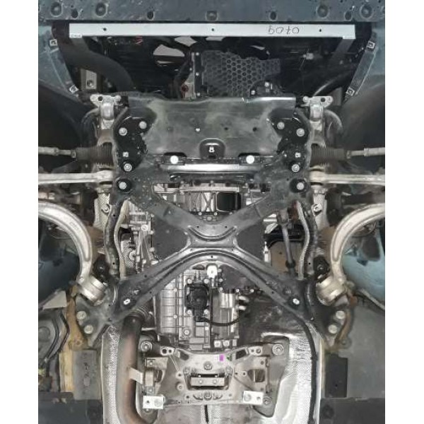 Захист двигуна до авто Audi A4 В9 WeBasto 2015- 2.0TDI двигуна, КПП ( TM Kolchuga ) Standart