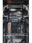 Захист двигуна, КПП, РКПП до авто Dodge Ram 1500 2018- V-3.0D сталь 2.5 мм ( TM Kolchuga ) WhiteCover