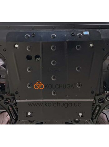 Захист двигуна, КПП до авто Geely Coolray 2022- V-1,5Т АКПП/передній привід ( TM Kolchuga ) WhiteCover