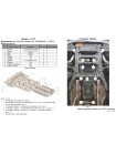 Защита двигателя, КПП, радиатора Lincoln Aviator 2 2019- V-3.0 hybrid ( АКПП/USA ) ( TM Kolchuga ) Стандарт