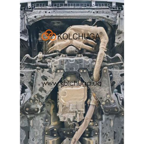 Захист двигуна, КПП для авто Subaru Forester 5 SK Wilderness 2022- V2,5i вариатор / USA ( TM Kolchuga ) ZiPoFlex