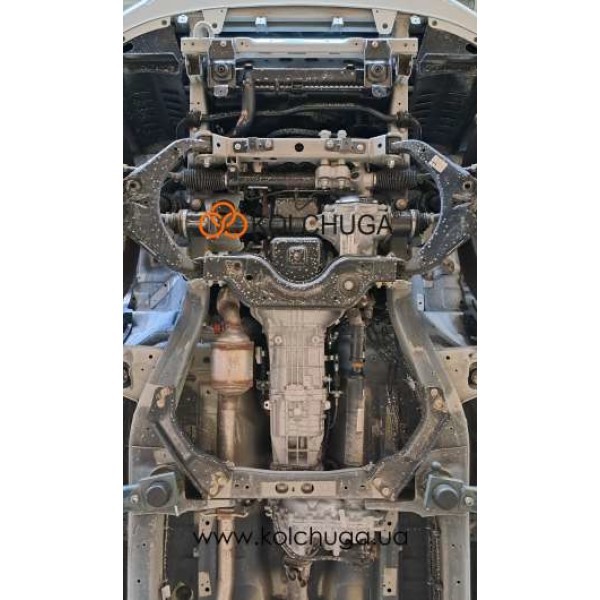 Захист двигуна, КПП, радіатора, роздатки для автоMG T60 2016- V-2,8D ( TM Kolchuga ) ZiPoFlex