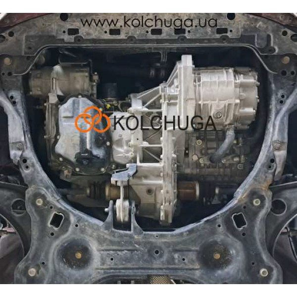 Захист двигуна, КПП, радіатора для авто Nissan Note II E12 2016-2020 V-1,2hybrid e-power ( TM Kolchuga ) ZiPoFlex