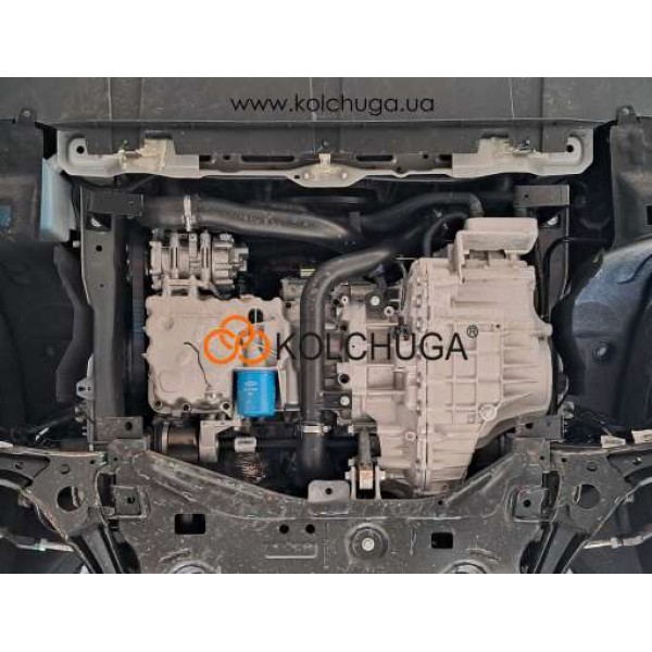 Захист двигуна, КПП до авто Chery Jetour X70 Plus 2022- V-1,6і ( TM Kolchuga ) WhiteCover