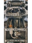 Защита двигателя, КПП, радиатора, роздатки для авто Kia Sorento I 2002-2009 V-2,5D МКПП/4х4/сборка Корея ( TM Kolchuga ) WhiteCover