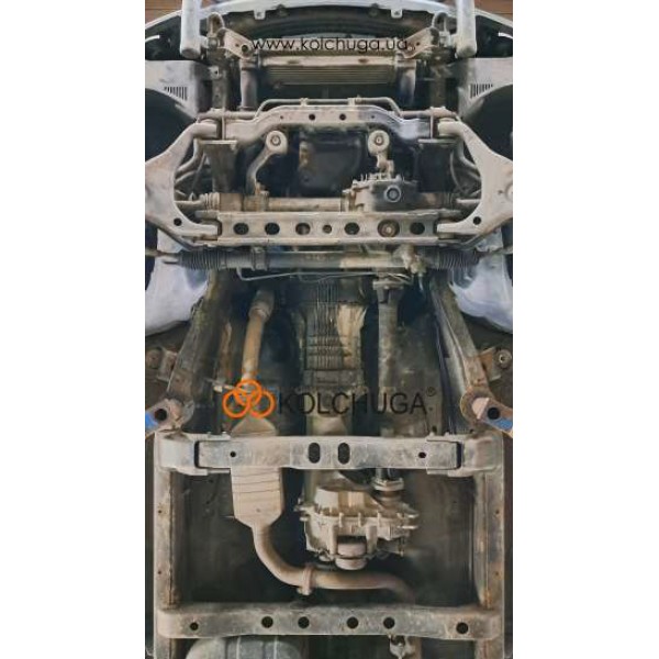 Захист двигуна, КПП, радіатора, роздатки для авто Kia Sorento I 2002-2009 V-2,5D МКПП/4х4/збірка Корея ТМ Kolchuga Standart