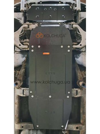 Защита двигателя, КПП, радиатора, роздатки для авто Kia Sorento I 2002-2009 V-2,5D МКПП/4х4/сборка Корея ( TM Kolchuga ) WhiteCover
