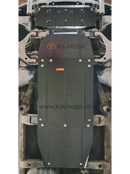 Защита двигателя, КПП, радиатора, роздатки для авто Kia Sorento I 2002-2009 V-2,5D МКПП/4х4/сборка Корея ( TM Kolchuga ) WhiteCover