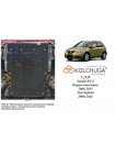 Защита двигателя, КПП для авто Suzuki SX-4 І поколение 2006-2013 V-1,6i ( TM Kolchuga ) WhiteCover