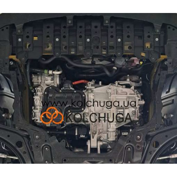 Захист двигуна, КПП, радіатора для авто Lexus LBX 2023- V-1,5 hybrid ( TM Kolchuga ) ZiPoFlex