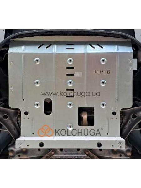 Захист двигуна, КПП, радіатора для авто Ford B-Max EcoBoost 2013- V-1,0 МКПП WhiteCover ( TM Kolchuga )