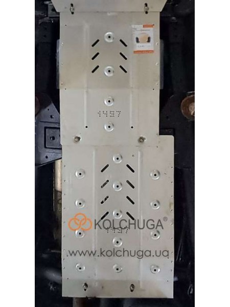 Захист для КПП,РКПП Mitsubishi Pajero Sport III (QF) 2020- V-всі ( TM Kolchuga ) WhiteCover