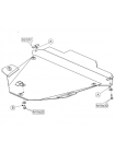 Захист двигуна, КПП до авто Honda CR-V II 2002-2006 V-2.0; 2,4; 2.2D ( TM Kolchuga ) WhiteCover
