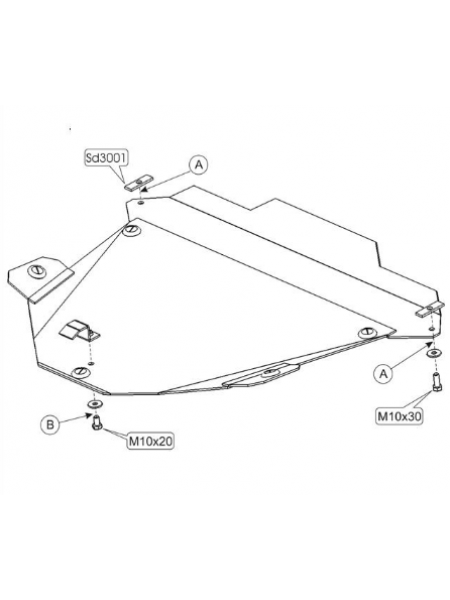 Захист двигуна, КПП Honda CR-V II 2002-2006 V-2.0; 2,4; 2.2D; (TM Kolchuga) ZiPoFlex