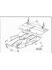Захист двигуна, КПП, радіатора до авто Mitsubishi Lancer IX 2003-2009 V-1,3; 1,5; 1.6; 2,0 (TM Kolchuga) Стандарт
