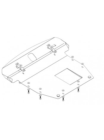 Захист двигуна, КПП, радіатора до авто Hyundai Veracruz IX55 2007-2012 V-3,0;3,8; (АКПП, МКПП, ZiPoFlex®) (TM Kolchuga) ZiPoFlex