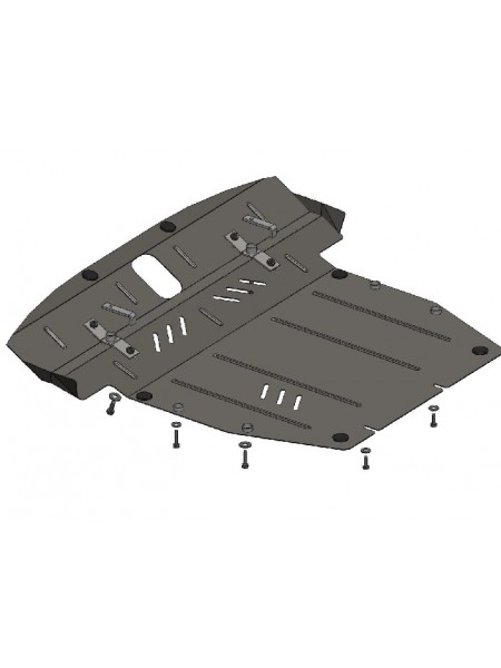 Защита двигателя, КПП, радиатора для авто Kia Sorento II 2009-2012 V-2,4; 2,2D; ZiPoFlex® ( TM Kolchuga ) ZiPoFlex