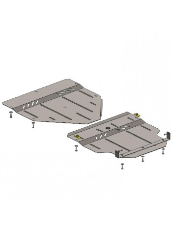 Захист двигуна, КПП, редуктор до авто Maserati Quattroporte 2008-2013 V-4.2 ( АКПП) ( TM Kolchuga ) ZiPoFlex