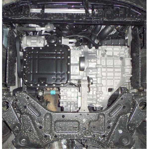 Защита двигателя, КПП, радиатора для авто Kia Sorento II 2013-2015 V-2,2 CRDI (ZiPoFlex®, только Корейская сборка) ( TM Kolchuga ) ZiPoFlex