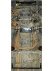 Захист двигуна, КПП, РКПП, радіатора до авто Dodge Ram 1500 2006-2009 V-5.7HEMI, SLT, (АКПП, 4x4, 3мм сталь) ( TM Kolchuga ) ZiPoFlex