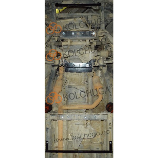 Захист двигуна, КПП, РКПП, радіатора до авто Dodge Ram 1500 2006-2009 V-5.7HEMI, SLT, (АКПП, 4x4, 3мм сталь) ( TM Kolchuga ) ZiPoFlex