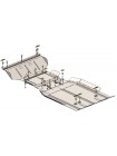 Захист двигуна, КПП, РКПП, радіатора до авто Ford F-150 2009-2014 V-5.4i (АКПП, 3мм сталь) ( TM Kolchuga ) ZiPoFlex