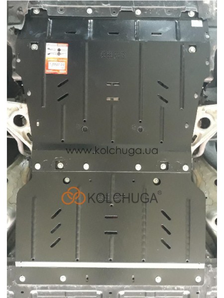 Захист двигуна, КПП до авто Сhevrolet Bolt EV 2016- V-60kwt АКПП ( TM Kolchuga ) ALuOX
